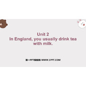 《In England you usually drink tea with milk》Way of life PPT优秀课件