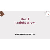 《It might snow》the weather PPT教学课件下载