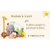 《It allows people to get closer to them》Animals in danger PPT教学课件下载