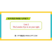 《The London Eye is on your right》around town PPT优秀课件