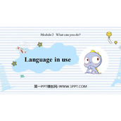 《Language in use》What can you do PPT教学课件