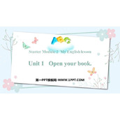 《Open your book》PPT优秀课件