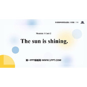 《The sun is shining》PPT优质课件