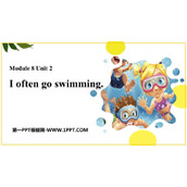 《I often go swimming》PPT免费课件