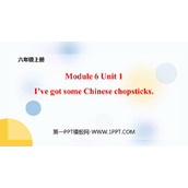 《I've got some Chinese chopsticks》PPT课件下载