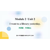 《I went to a library yesterday》PPT课件下载
