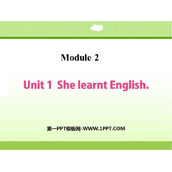《She learnt English》PPT优秀课件