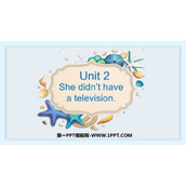 《She didn't have a television》PPT优秀课件