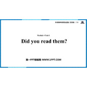 《Did you read them?》PPT免费课件