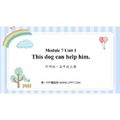《This dog can help him》PPT课件下载