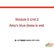 《Amy's blue dress is wet》PPT免费课件