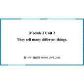 《They sell different things》PPT课件下载