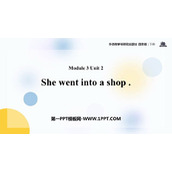 《She went into a shop》PPT免费课件
