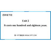 《It costs one thousand eight hundred yuan》PPT免费课件