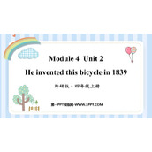 《He invented this bicycle in 1839》PPT课件下载