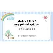 《Amy painted a picture》PPT免费课件