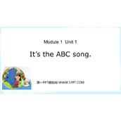 《It's the ABC song》PPT优质课件