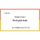 《We'll pick fruit》PPT免费课件