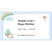 《Happy Birthday!》PPT免费教学课件