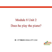 《Does he play the piano?》PPT课件下载