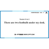《There are two footballs under my desk》PPT免费课件