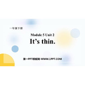 《It's thin》PPT课件下载
