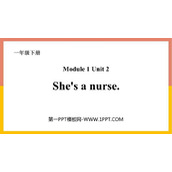 《She's a nurse》PPT免费课件