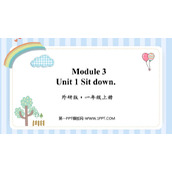 《Sit down!》PPT免费课件
