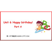 《Happy birthday!》PartA PPT课件下载
