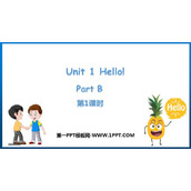 《Hello!》PartB PPT课件下载(第1课时)