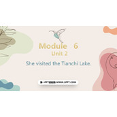 《She visited the Tianchi Lake》PPT免费下载