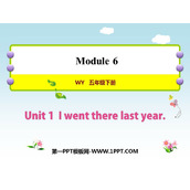 《I went there last year》PPT免费课件