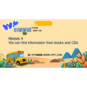 《We can find information from books and CDs》PPT免费课件