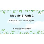 《Sam ate four hamburgers》PPT教学课件下载