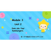《Sam ate four hamburgers》PPT免费下载