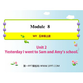 《Yesterday I went to Sam and Amy's school》PPT课件下载