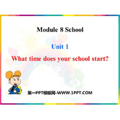 《What time does your school start?》PPT教学课件
