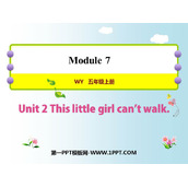 《This little girl can't walk》PPT课件下载