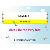 《He ran very fast》PPT课件下载