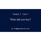 《What did you buy?》PPT课件下载