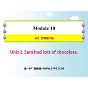 《Sam had lots of chocolates》PPT免费课件