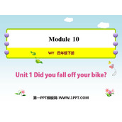 《Did you fall off your bike?》PPT免费下载