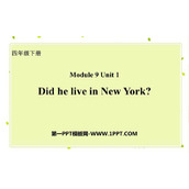 《Did he live in New York》PPT免费课件