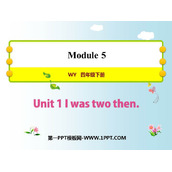 《I was two then》PPT免费课件