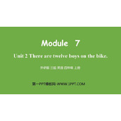 《There are twelve boys on the bike》PPT课件下载