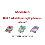 《What does Lingling have at school?》PPT免费课件