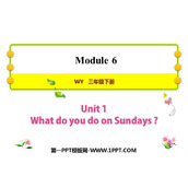 《What do you do on Sundays?》PPT免费课件