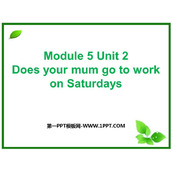 《Does your mum go to work on Saturdays?》PPT免费下载