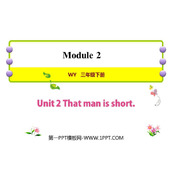 《The man is short》PPT优质课件