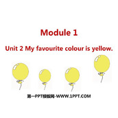 《My favourite colour is yellow》PPT免费下载